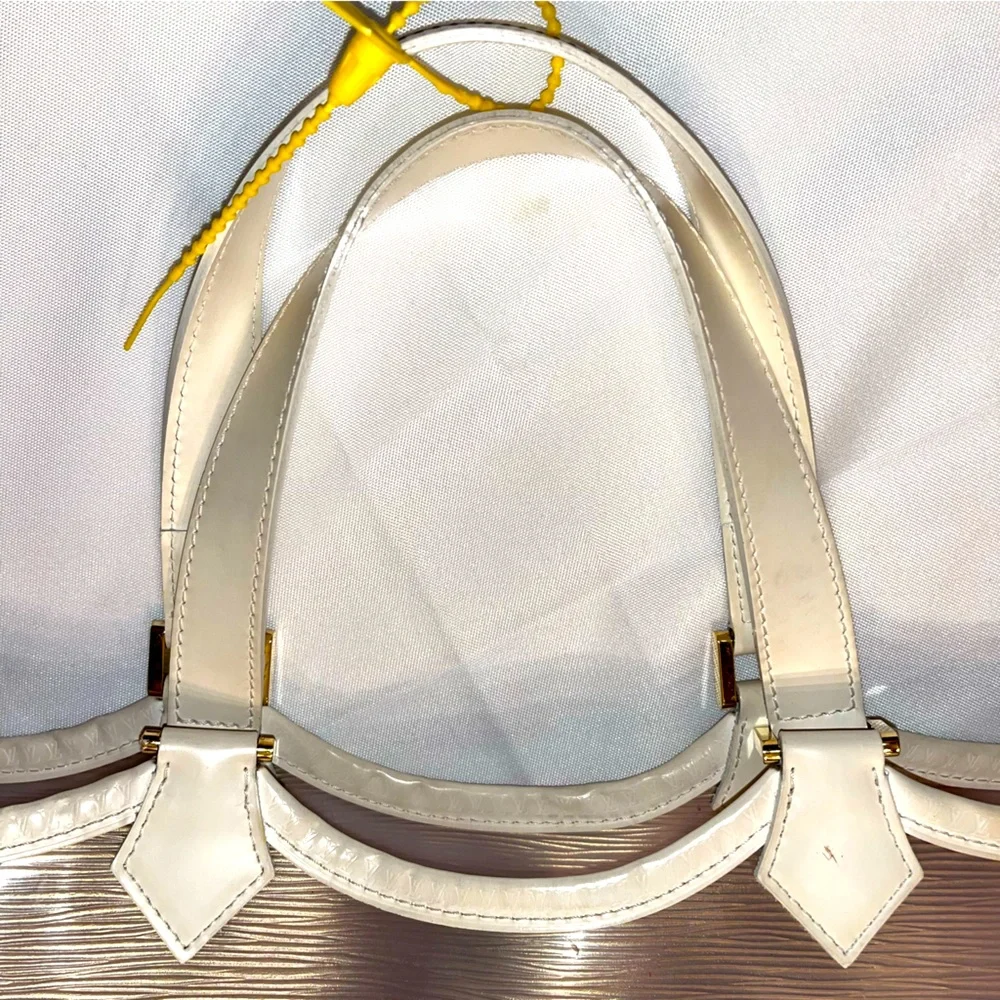 ❌SOLD❌  Louis Vuitton Epi Plage Clear Vinyl PVC & White Leather Tote Large - Picture 9 of 17